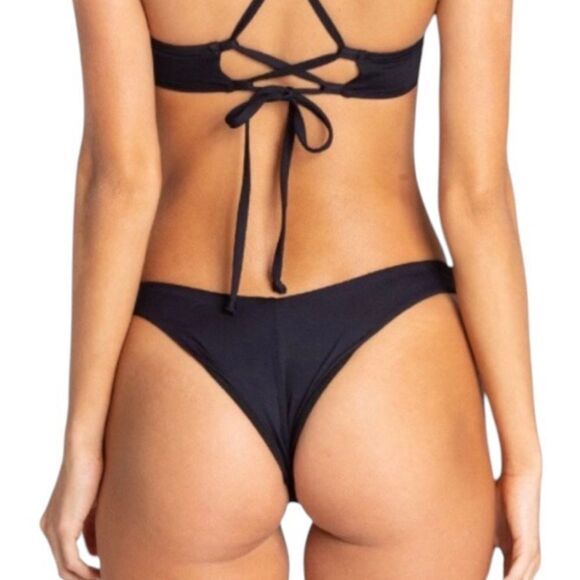 Billabong Sol Searcher Hike Bikini Bottom Black XL New - Picture 1 of 6